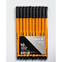 Cienkopis  RC-04 czarny 10szt. etui Rystor