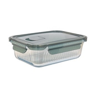 Pojemnik szklany prążkowany prostokątny EZYSTYLE 1040 ml