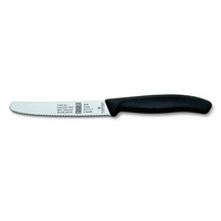Nóż, ostrze ząbkowane,11 cm, czarny Victorinox