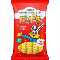 Flips Chrupki kukurydziane kręcone 90 g