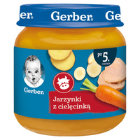 Gerber Jarzynki z cielęcinką dla niemowląt po 5 miesiącu 125g