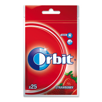Orbit Strawberry Guma do żucia bez cukru 35 g (25 sztuk)