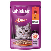 WHISKAS DUO WOŁ.DRÓB 85G