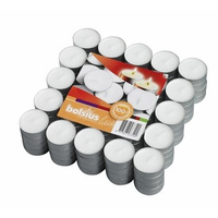 Bolsius Podgrzewacze 100 szt białe