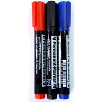 Marker permanentny 3 sztuki okrągła końcówka