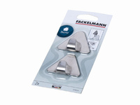 Haczyki samoprzylepne inox trójkąty 2 szt