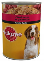 Pedigree z wołowiną w galaretce Karma pełnoporcjowa 400 g