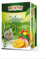 Big-Active Zielona herbata z opuncją i mango 34 g (20 x 1,7 g)