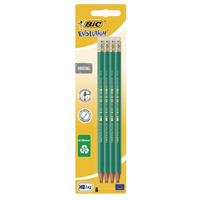 BIC Evolution® Original 655 ołówek grafitowy z gumką blister 8 szt.