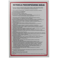 Tablica instrukcja przeciwpożarowa ogólna