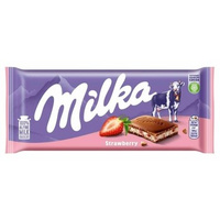 MILKA CZEKOLADA STRAWB 100G