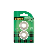 3M Taśma klejąca Scotch® Magic™, niewidoczna na papierze, 2 rolki 19mm x 7,5m