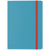 Teczka z gumką i kieszonką Leitz Cosy, PP, niebieska