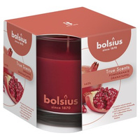 Bolsius Świeca zapachowa w szkle 95/95 True Scents Granat