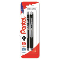 Pentel Cienkopis kulkowy EnerGel 0,5 mm BLN105 - czarny x 2