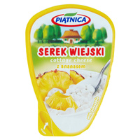 Piątnica Serek wiejski z malinami i żurawiną 150 g