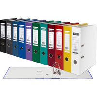 Segregator dźwigniowy Bantex 80mm żółty