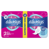 Always Ultra Super (R2) Ze Skrzydełkami Podpaski 16 Sztuk