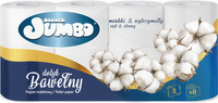 Słonik Jumbo Papier toaletowy dotyk bawełny 8 rolek