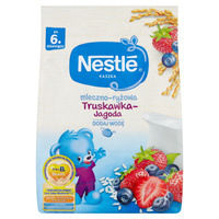 Nestlé Kaszka mleczno-ryżowa truskawka-jagoda dla niemowląt po 6. miesiącu 230 g