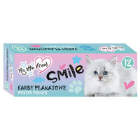 Farby plakatowe 12 kolorów 20 mililitrów My Little Friend