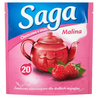 Saga Herbatka owocowa o smaku malina 34 g (20 torebek)