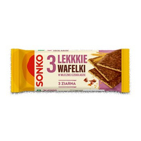 Sonko 3 Lekkkie wafelki 3 ziarna wmlecznej czekoladzie 36g