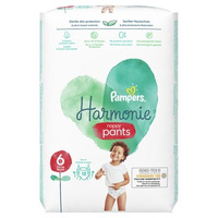 Pampers Harmonie Pieluchomajtki rozmiar 6, 18 pieluszek, 15kg+