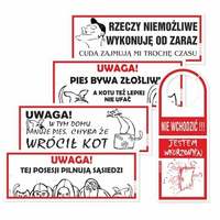 KORFED Tabliczka plastikowa - zabawna mix x 1 szt.