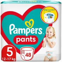 Pampers Pieluchomajtki, Rozmiar 5, 48 Sztuk, 12kg-17kg