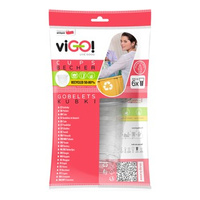 viGO! Kubki rPET recykling  jednorazowe 500ml 6 szt, woreczek