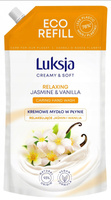 Luksja Creamy & Soft Kremowe mydło w płynie Jaśmin i Wanilia 900ml opakowanie uzupełniające