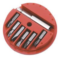 Końcówki wkrętakowe z uchwytem, zestaw 7 szt