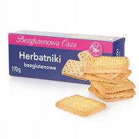 Bezglutenowa Oaza Herbatniki  cukrów 170g Produkt bezglutenowy