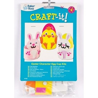 Podstawka pod jajko z pianki 4szt mix zestaw kreatywny