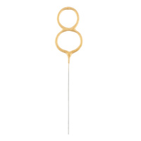 Złota cyfra 8  7,5 cm