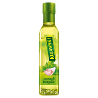 Kujawski Olej rzepakowy z pierwszego tłoczenia z czosnkiem i bazylią 250 ml