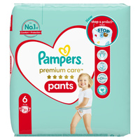 Pampers Premium Care Pieluchomajtki, Rozmiar 6, 31 Sztuk, 15kg+