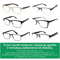 Okulary do czytania metal