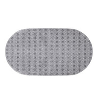 Mata łazienkowa owalna szara