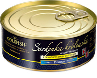 GOLDFISH-sardynka królewska w sosie własnym z dodatkiem oleju roślinnego 240g