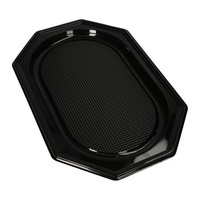 Tace cateringowe, R-PET, 45,5 cm x 30,2 cm x 2,2, czarny, "SP-45-B"10 szt., Papstar Polska