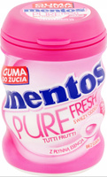 Mentos Pure Fresh Tutti Frutti Guma do żucia bez cukru 60 g (30 sztuk)
