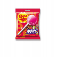 Chupa Chups The Best of Cola Milky Fruit Lizaki wielosmakowe 120 g (10 sztuk)