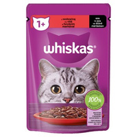 WHISKAS WOŁOWINA 85G