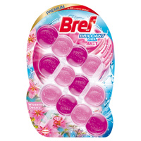 Bref WC Brilliant Gel All in 1 Zawieszka myjąco-zapachowa do muszli WC wiosenny deszcz 3 x 42 g