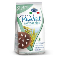 Riso Scotti Riso Vital Ciastka z ryżem czekoladą kakao i orzechami laskowymi 350 g