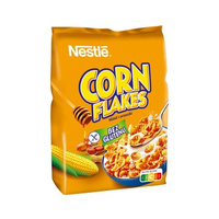 Nestlé Corn Flakes Miód i orzeszki Płatki śniadaniowe z miodem i orzeszkami 250 g