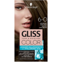 Schwarzkopfgliss Color Farba do włosów naturalny jasny brąz 6-0