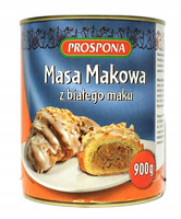 PROSPONA Masa makowa z białego maku 900g